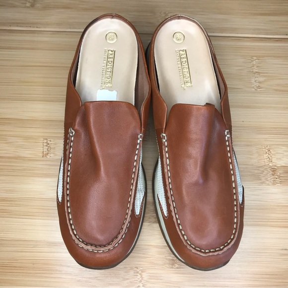 Predictions Leather Collection Soft Leather Clogs Women’s sz 8.5 Comfort Shoes - Picture 7 of 9